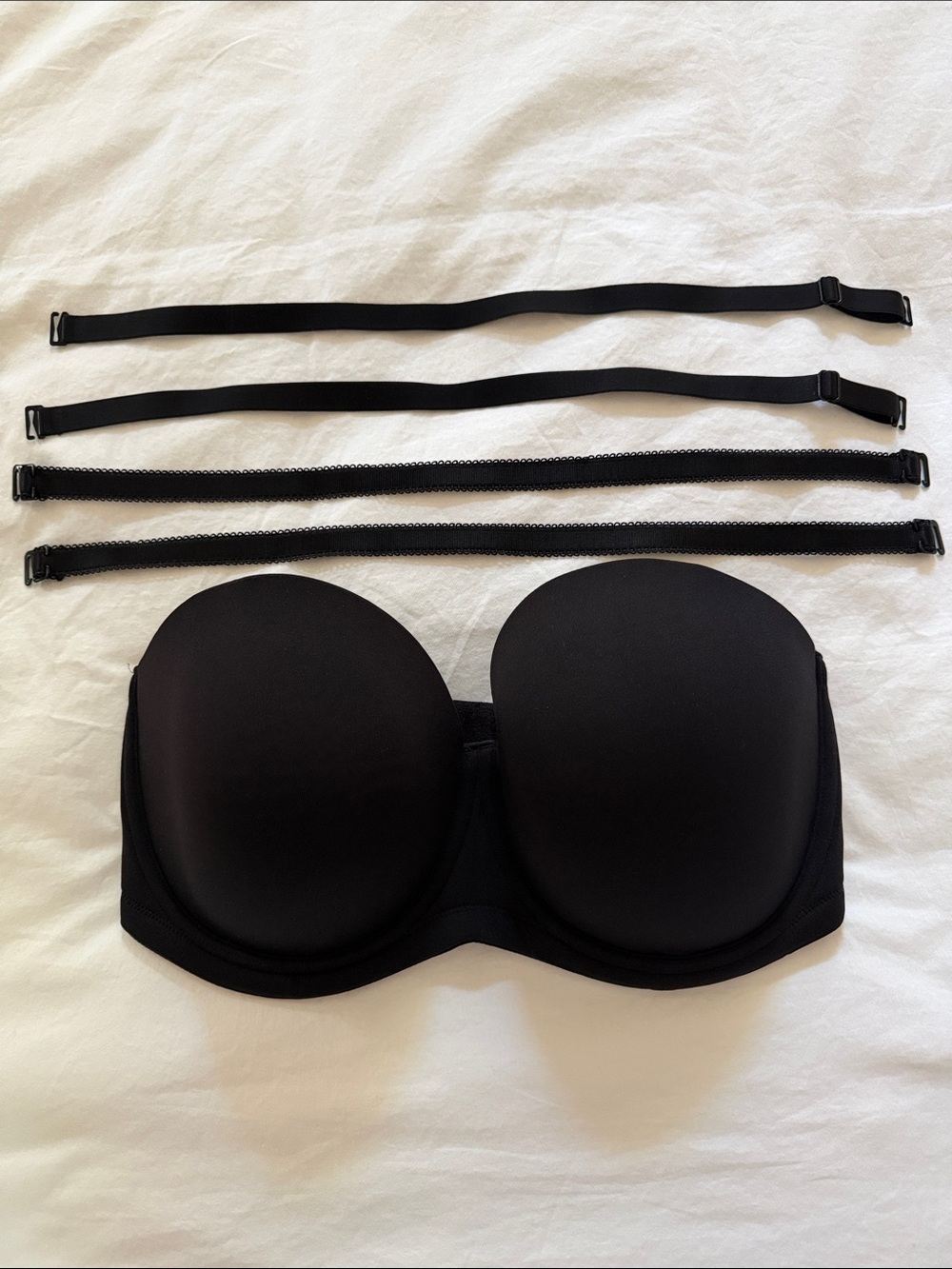 Wacoal Strapless Bandeau Bra in Black with Removable Straps